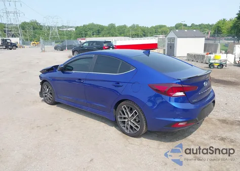 2019 Hyundai Elantra Sport z USA, uszkodzony, nr VIN KMHD04LB3KU864165